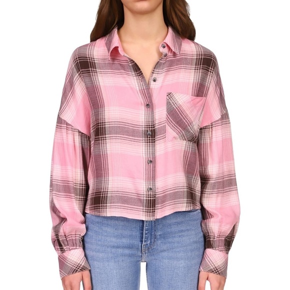 Sanctuary Tops - NWOT Sanctuary The Cabin Plaid Shirt